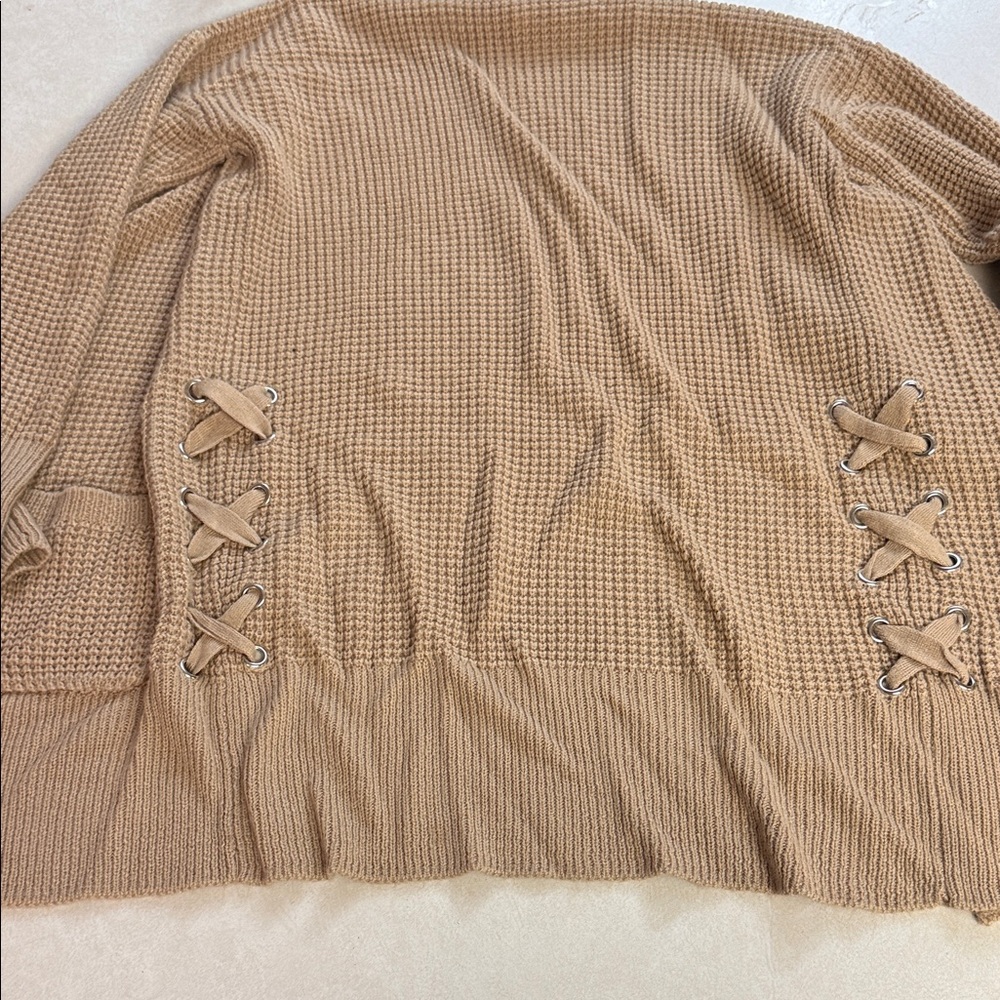 No Boundaries Women's Beige Knit Cardigan π― - Picture 12 of 12